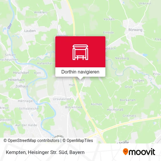 Kempten, Heisinger Str. Süd Karte