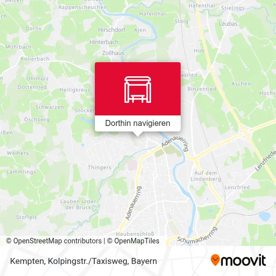 Kempten, Kolpingstr./Taxisweg Karte