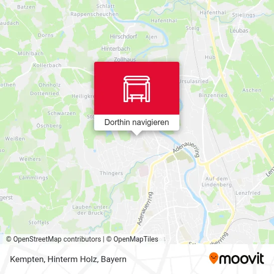 Kempten, Hinterm Holz Karte