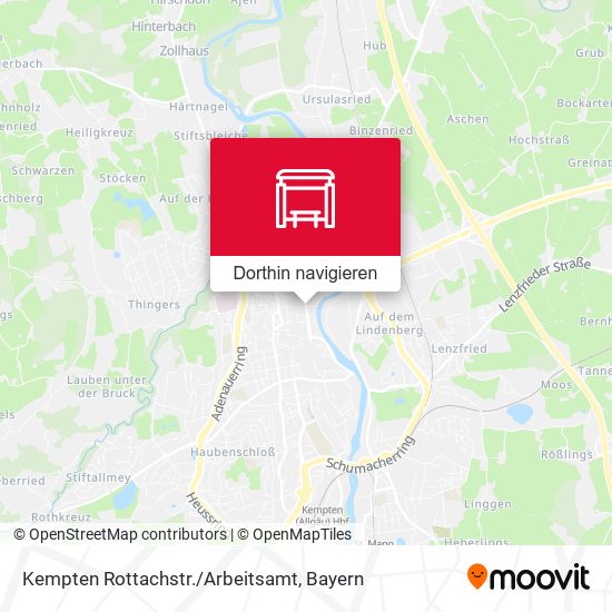 Kempten Rottachstr./Arbeitsamt Karte