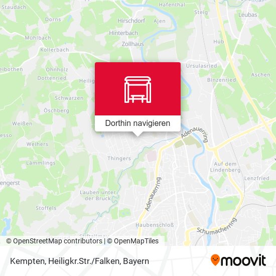 Kempten, Heiligkr.Str./Falken Karte