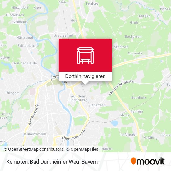 Kempten, Bad Dürkheimer Weg Karte