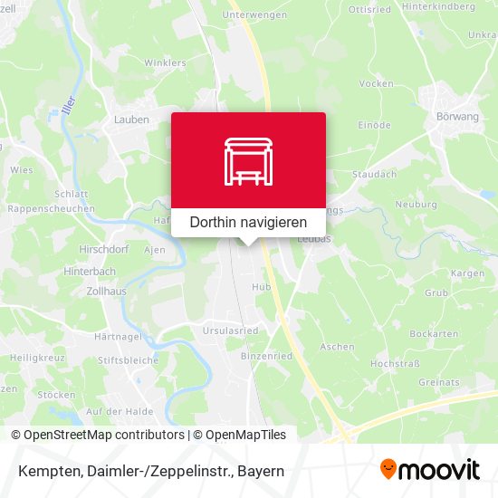 Kempten, Daimler-/Zeppelinstr. Karte