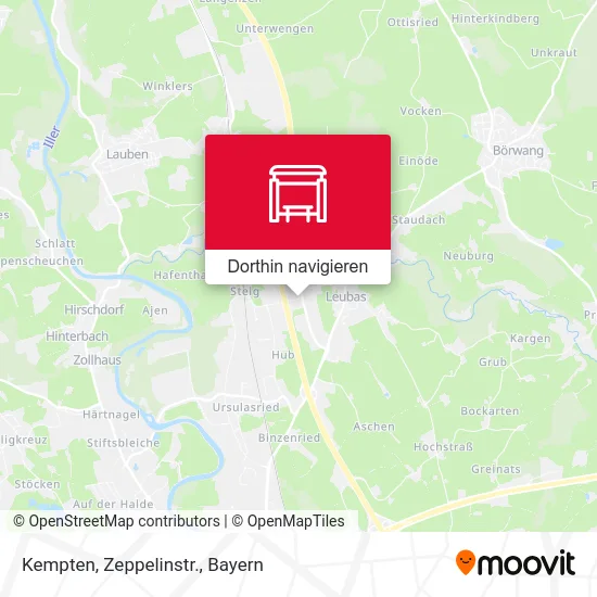 Kempten, Zeppelinstr. Karte