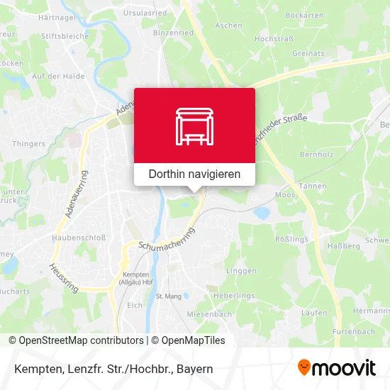 Kempten, Lenzfr. Str./Hochbr. Karte