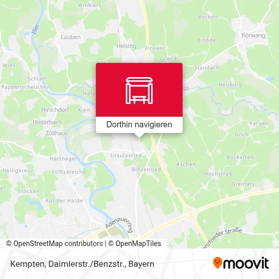 Kempten, Daimlerstr./Benzstr. Karte