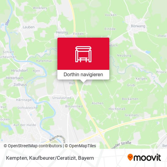 Kempten, Kaufbeurer/Ceratizit Karte