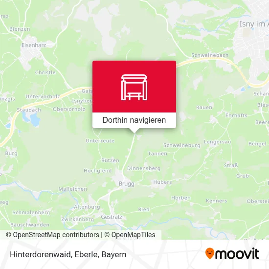 Hinterdorenwaid, Eberle Karte