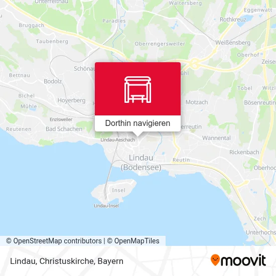 Lindau, Christuskirche Karte