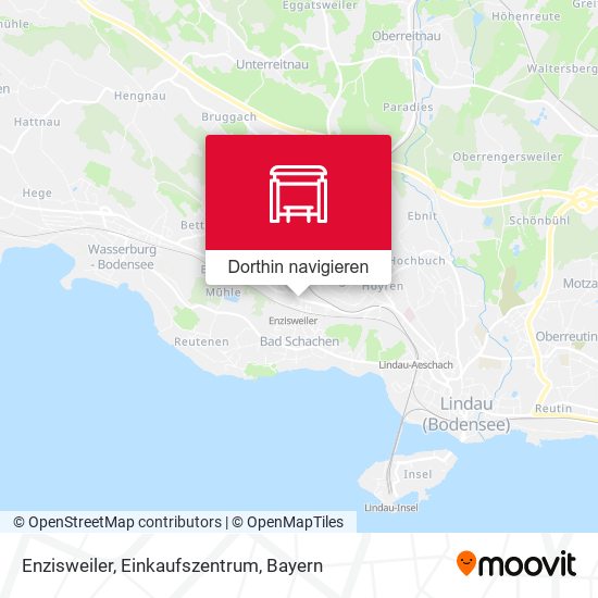 Enzisweiler, Einkaufszentrum Karte