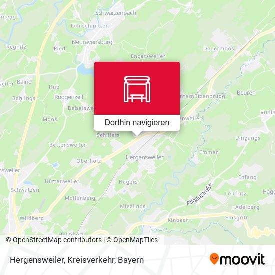 Hergensweiler, Kreisverkehr Karte