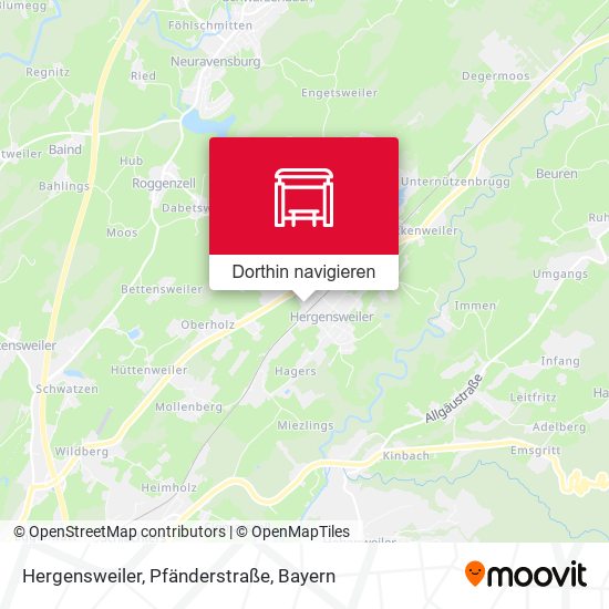 Hergensweiler, Pfänderstraße Karte