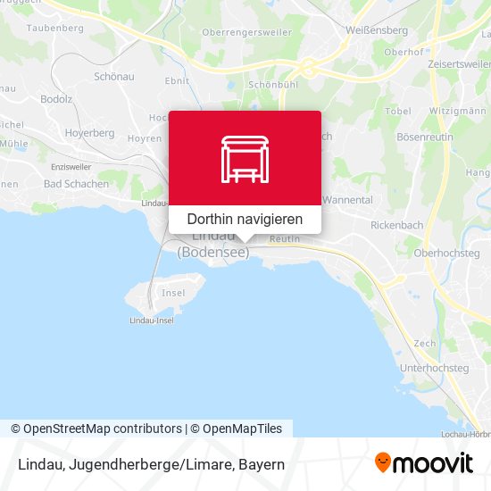 Lindau, Jugendherberge/Limare Karte