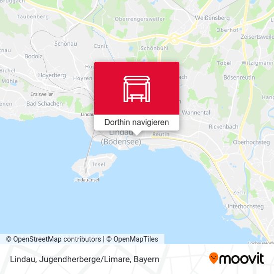 Lindau, Jugendherberge/Limare Karte