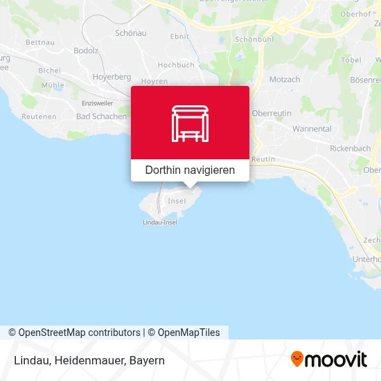 Lindau, Heidenmauer Karte