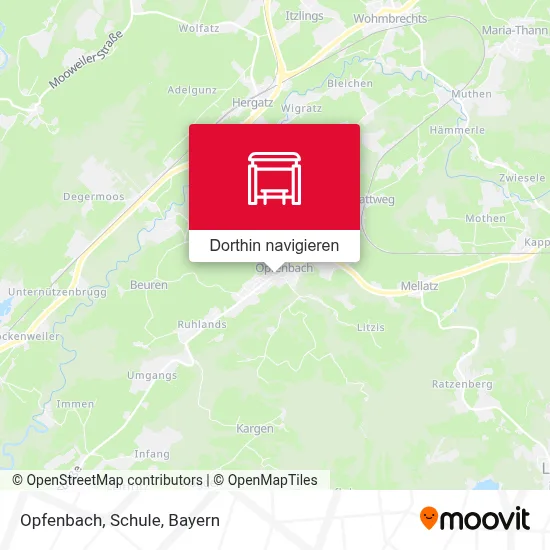 Opfenbach, Schule Karte
