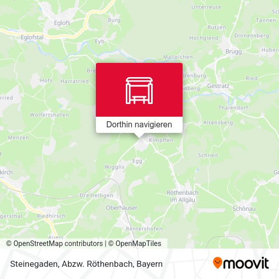 Steinegaden, Abzw. Röthenbach Karte