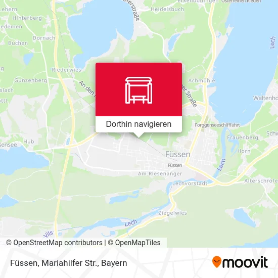 Füssen, Mariahilfer Str. Karte