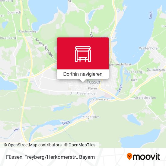 Füssen, Freyberg/Herkomerstr. Karte