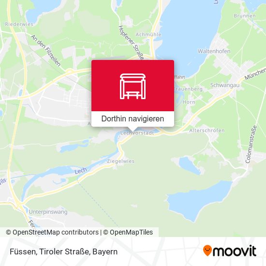 Füssen, Tiroler Straße Karte