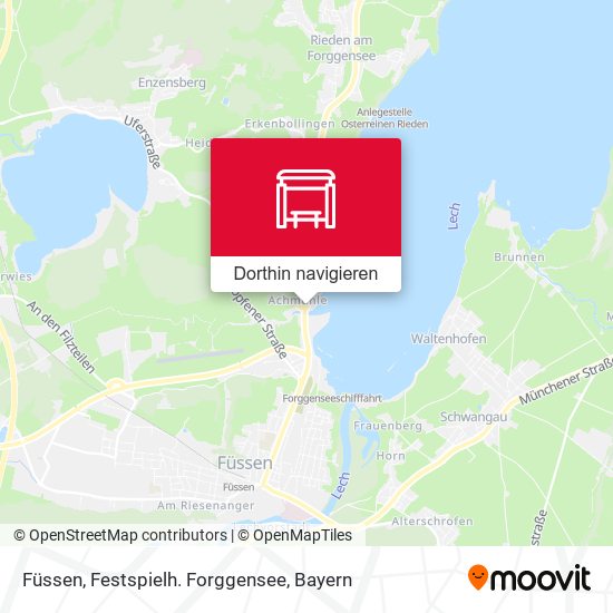 Füssen, Festspielh. Forggensee Karte