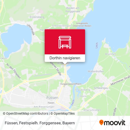 Füssen, Festspielh. Forggensee Karte