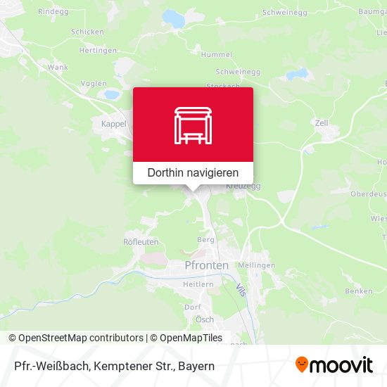 Pfr.-Weißbach, Kemptener Str. Karte
