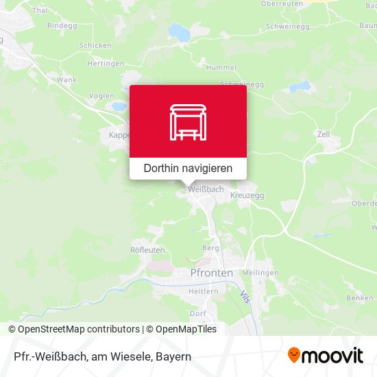 Pfr.-Weißbach, am Wiesele Karte