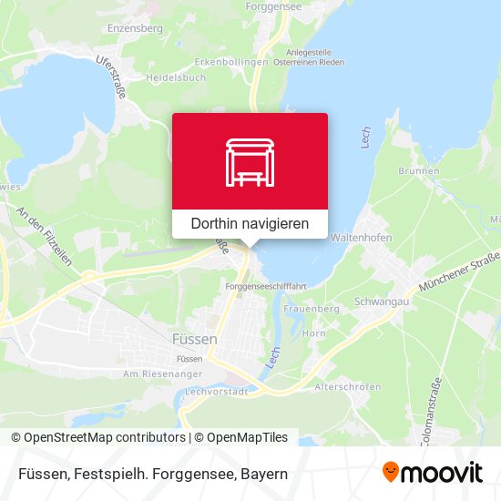 Füssen, Festspielh. Forggensee Karte