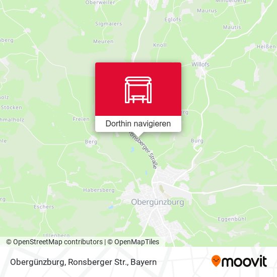 Obergünzburg, Ronsberger Str. Karte