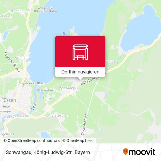 Schwangau, König-Ludwig-Str. Karte