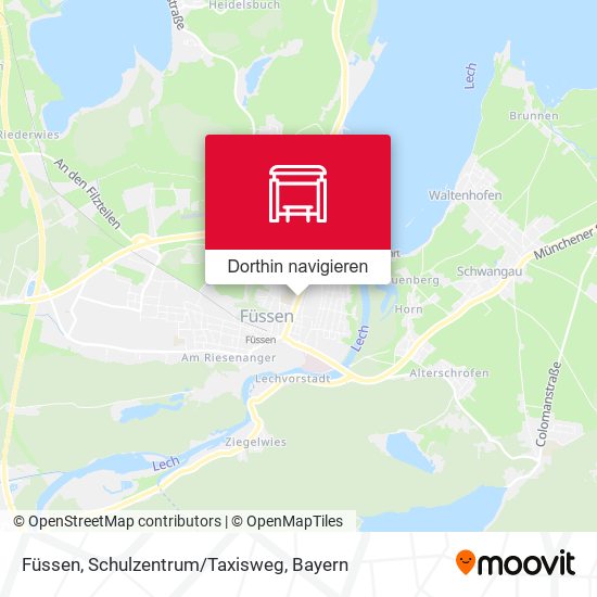 Füssen, Schulzentrum/Taxisweg Karte