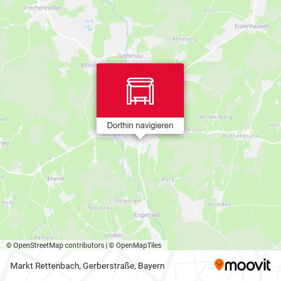 Markt Rettenbach, Gerberstraße Karte