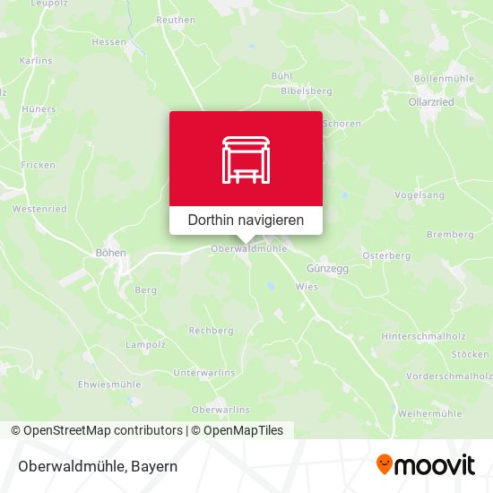 Oberwaldmühle Karte