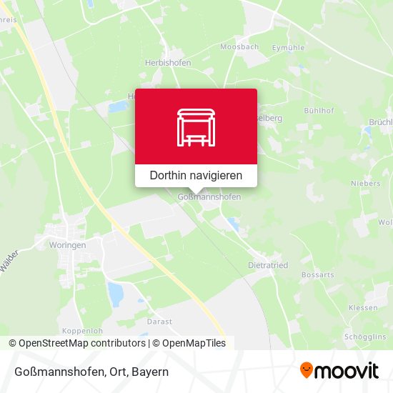 Goßmannshofen, Ort Karte