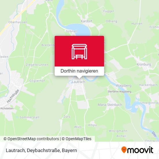 Lautrach, Deybachstraße Karte