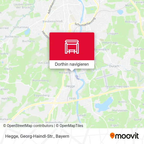 Hegge, Georg-Haindl-Str. Karte