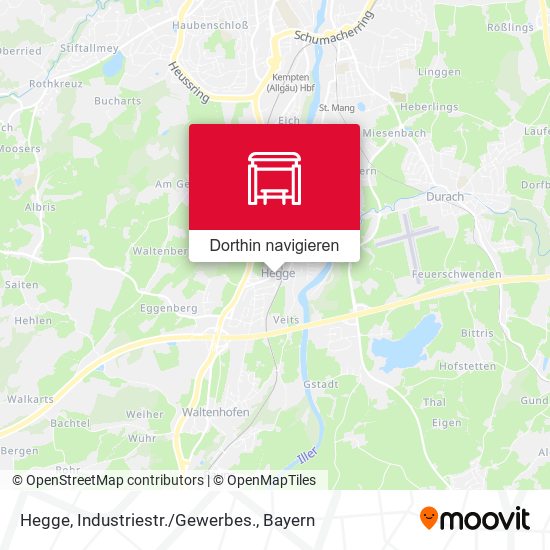 Hegge, Industriestr./Gewerbes. Karte