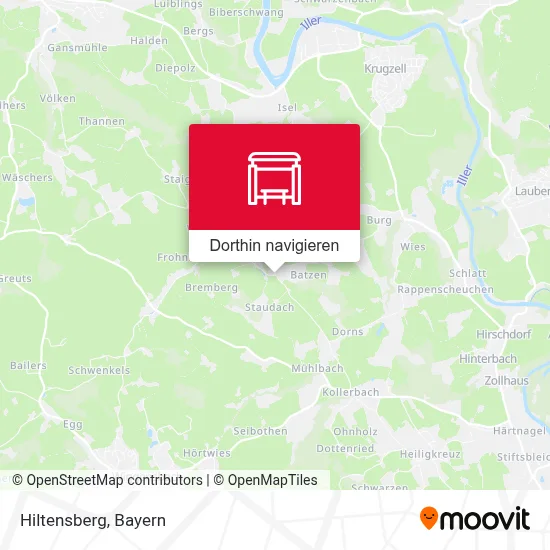 Hiltensberg Karte
