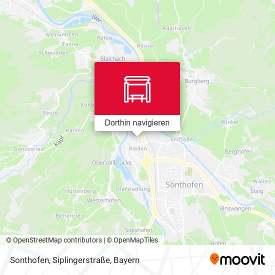 Sonthofen, Siplingerstraße Karte