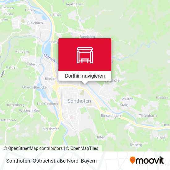 Sonthofen, Ostrachstraße Nord Karte