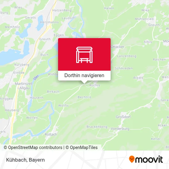 Kühbach Karte