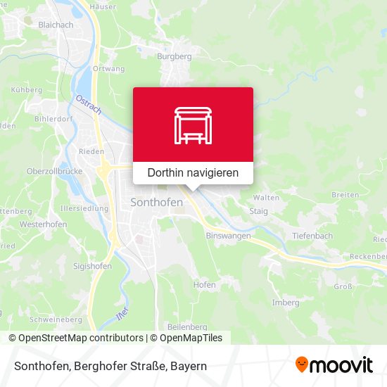 Sonthofen, Berghofer Straße Karte