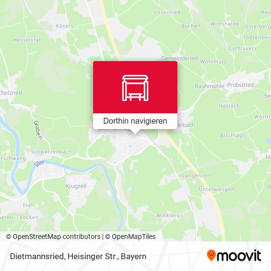 Dietmannsried, Heisinger Str. Karte