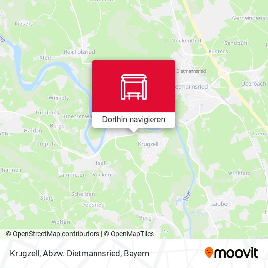 Krugzell, Abzw. Dietmannsried Karte