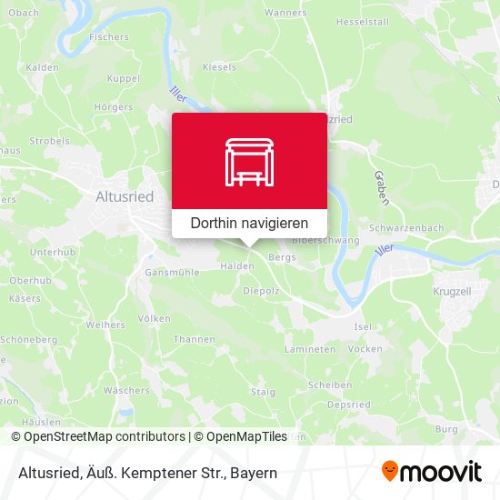 Altusried, Äuß. Kemptener Str. Karte