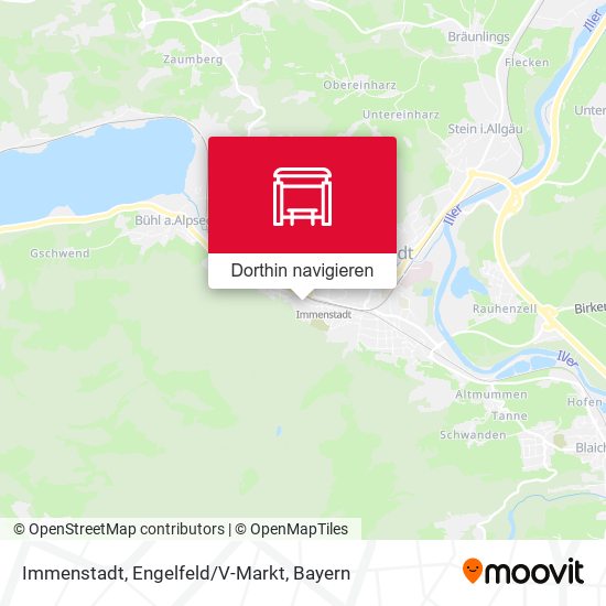 Immenstadt, Engelfeld/V-Markt Karte