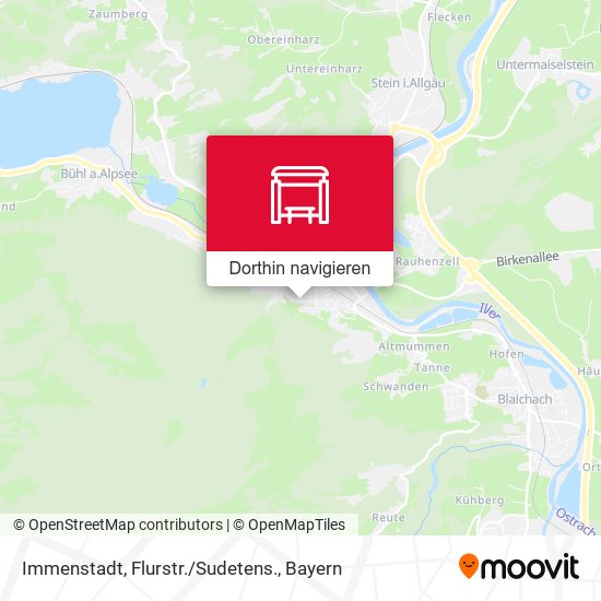Immenstadt, Flurstr./Sudetens. Karte