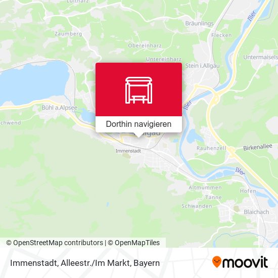 Immenstadt, Alleestr./Im Markt Karte