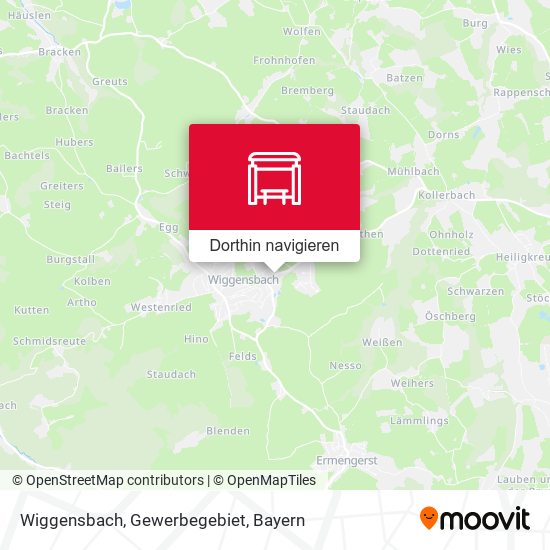 Wiggensbach, Gewerbegebiet Karte